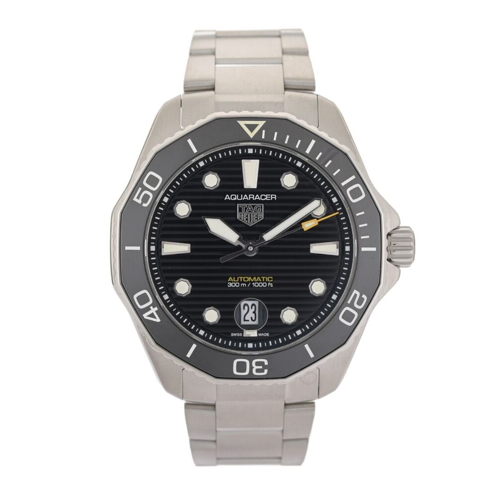 TAG Heuer Aquaracer WBP201A Black Ceramic 43mm Men's Auto Watch Box & Papers